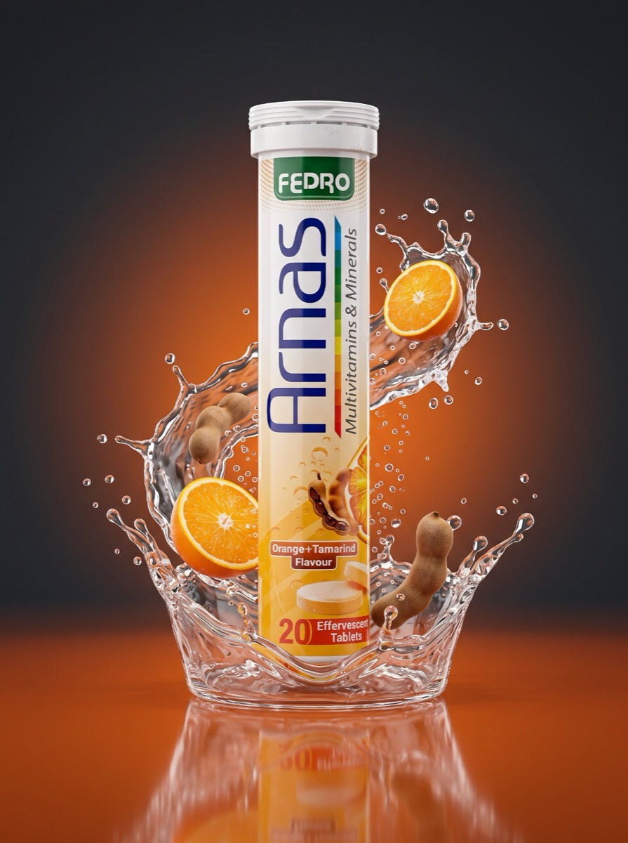 ARNAS effervescent tube in a water splash
